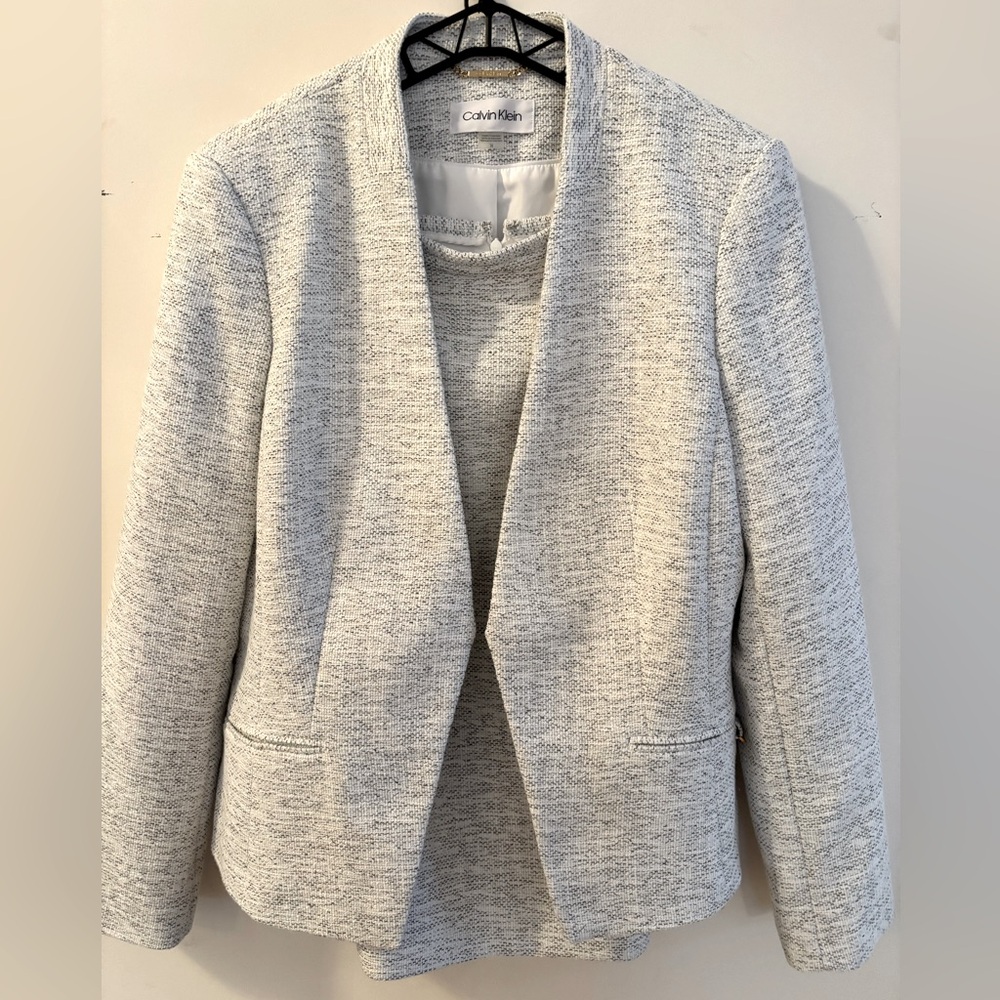 Fresh from the dry cleaners!! Calvin Klein suit. Size 14 Womens
